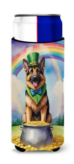 German Shorthaired Pointer St Patrick's Day Hugger for Ultra Slim Cans Caroline's Treasures
