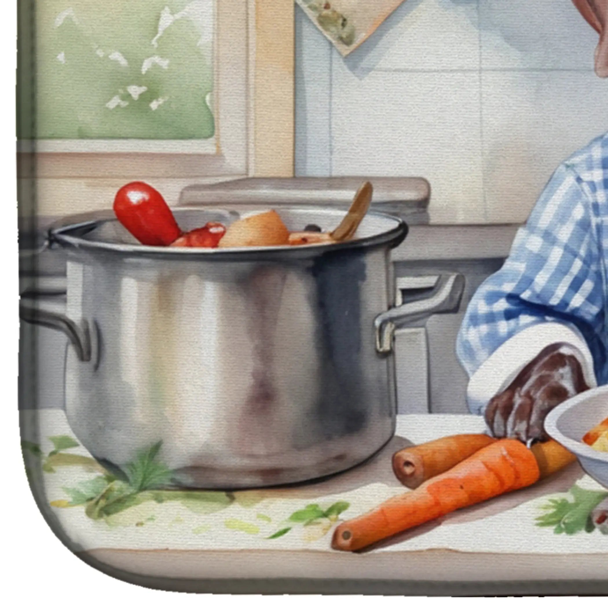 German Shorthaired Pointer The Chef Dish Drying Mat Caroline's Treasures