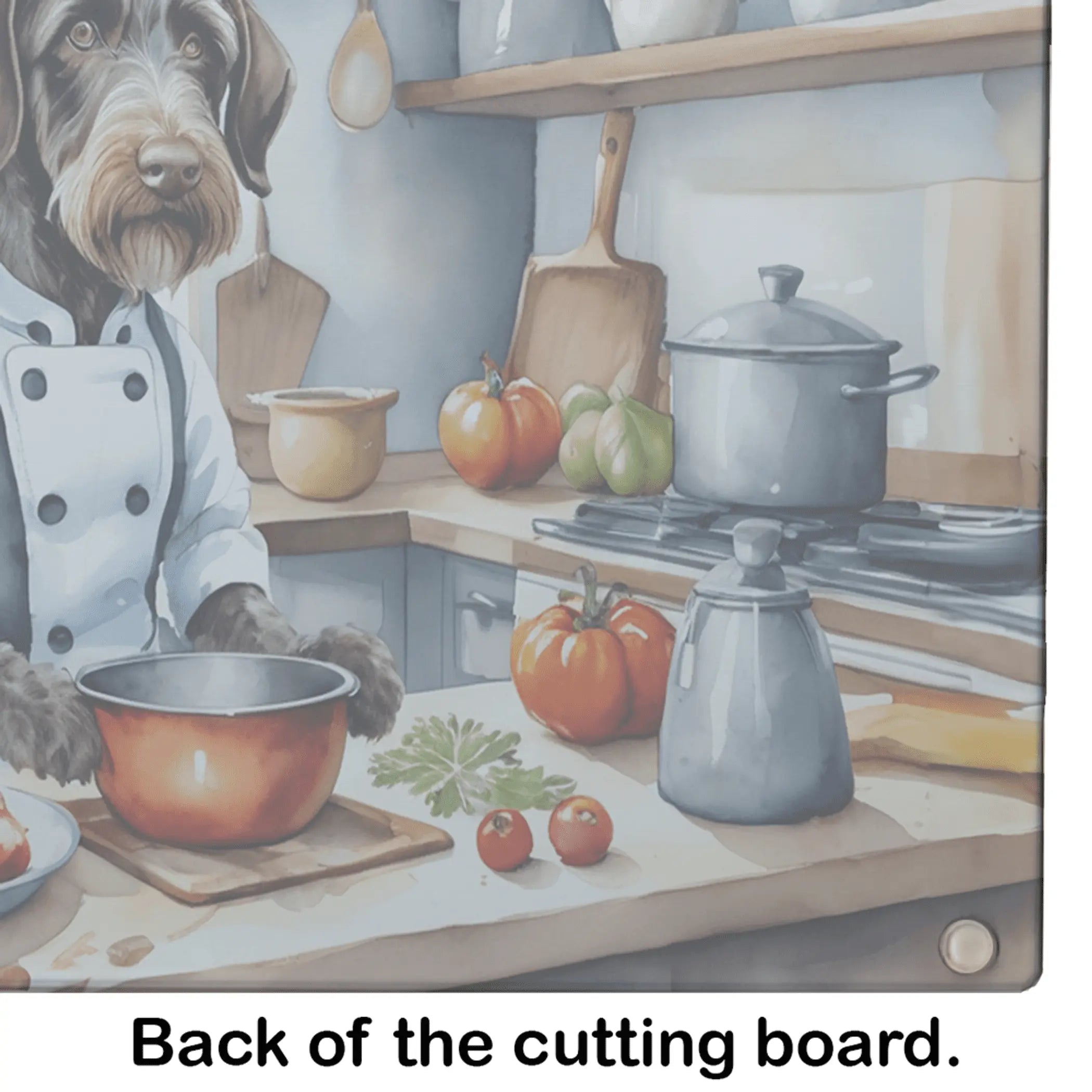 German Wirehaired Pointer The Chef Glass Cutting Board Caroline's Treasures