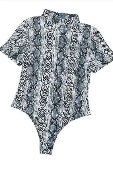 Get Wild Snakeskin Bodysuit Stay Warm in Style