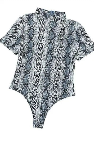 Get Wild Snakeskin Bodysuit Stay Warm in Style