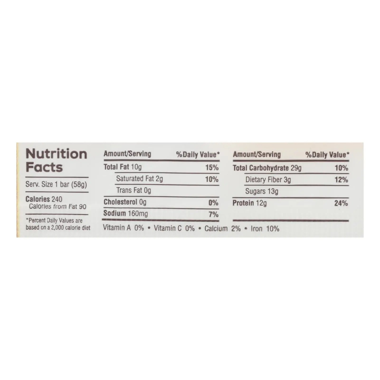 Gfb Nutrition Bars  - Case Of 12 - 2.05 Oz The Gfb