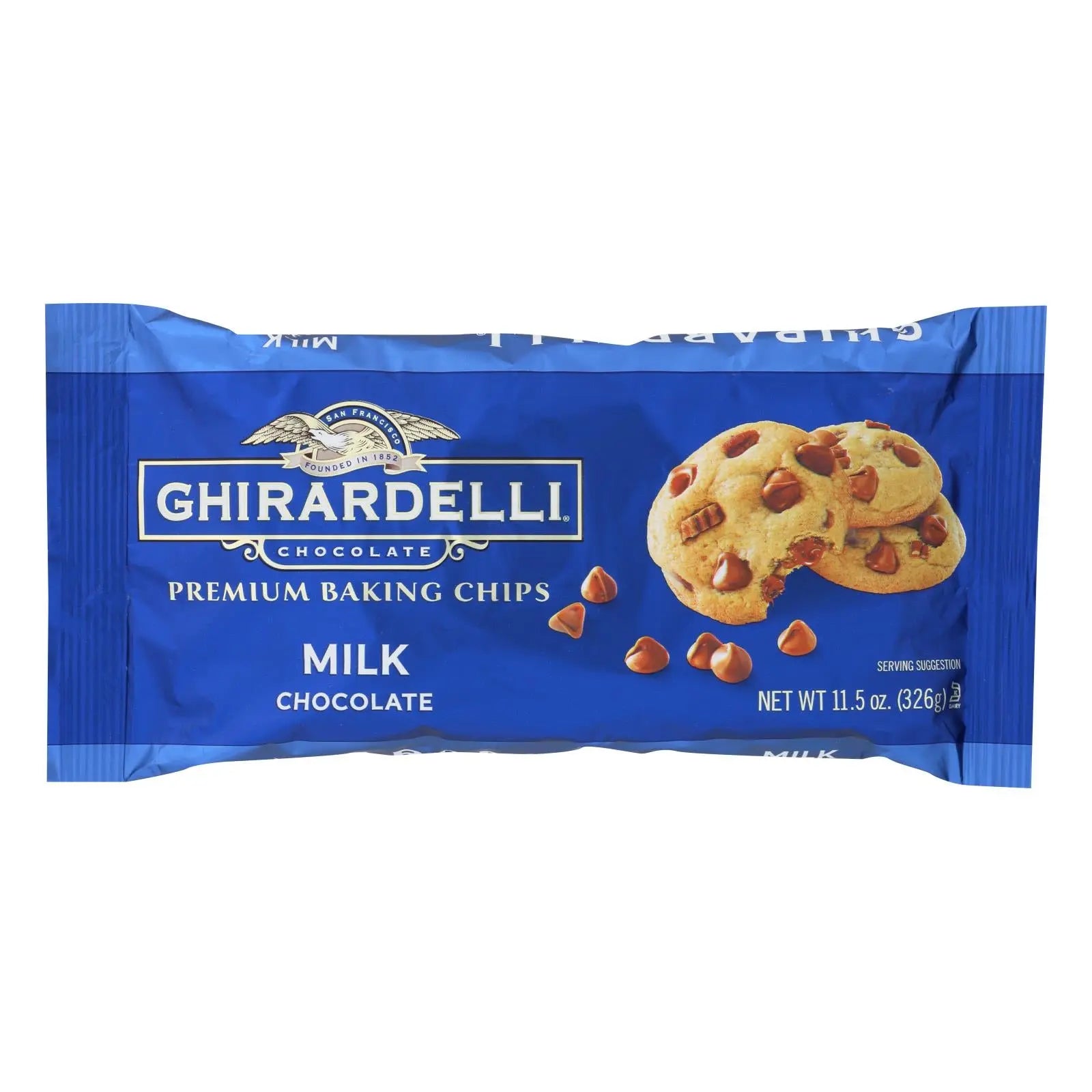 Ghirardelli Baking Chips - Milk Chocolate - Case Of 12 - 11.5 Oz. Ghirardelli