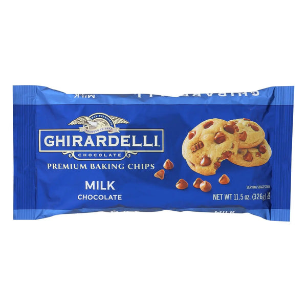 Ghirardelli Baking Chips - Milk Chocolate - Case Of 12 - 11.5 Oz. Ghirardelli
