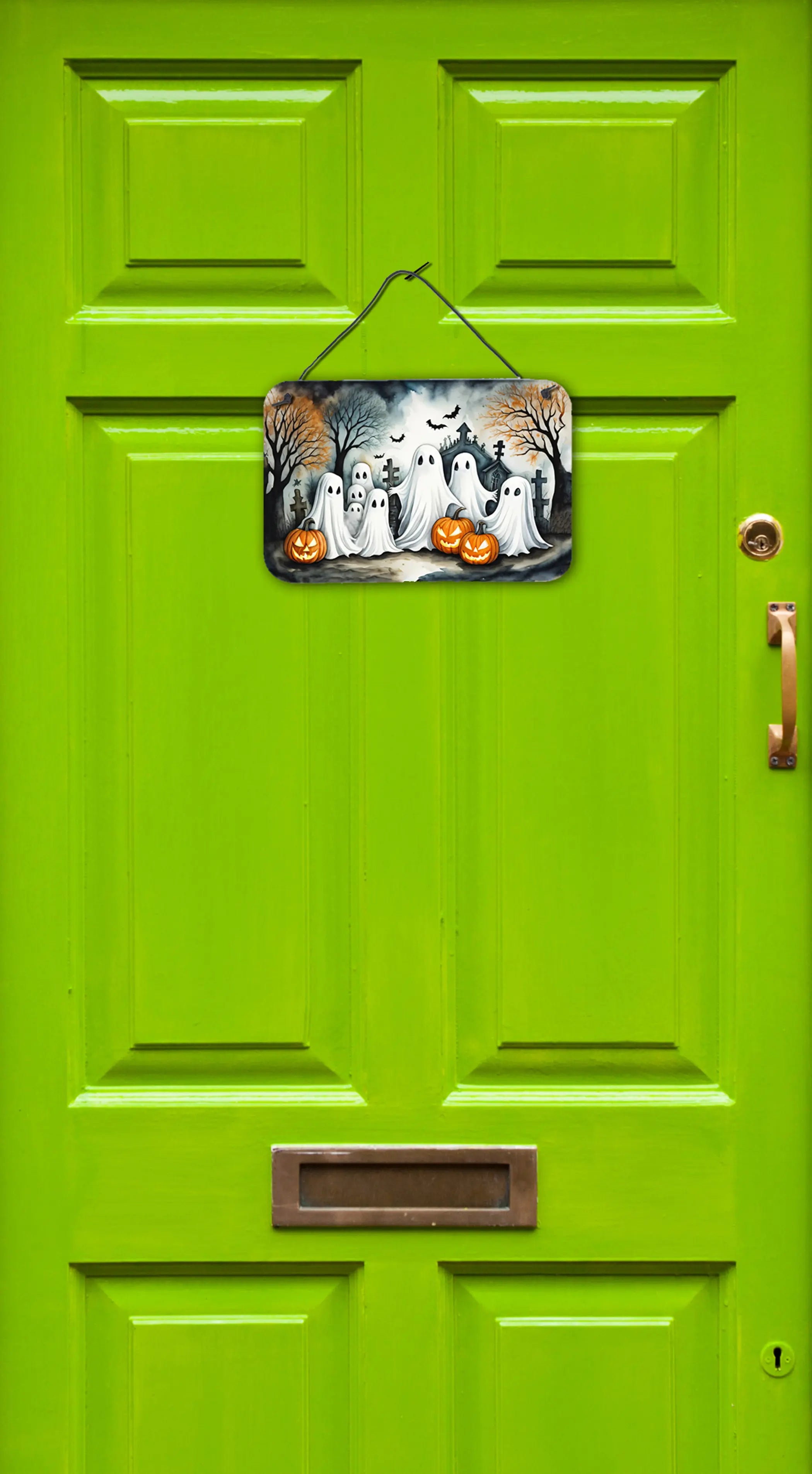 Ghosts Spooky Halloween Wall or Door Hanging Prints Caroline's Treasures