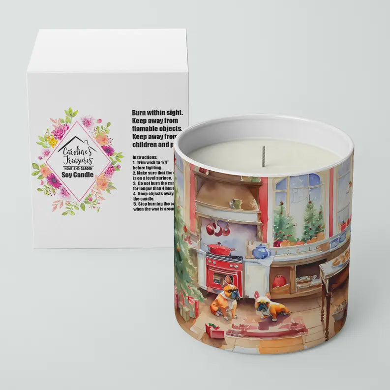 Giant Schnauzer Christmas Cookies Decorative Soy Candle Caroline's Treasures