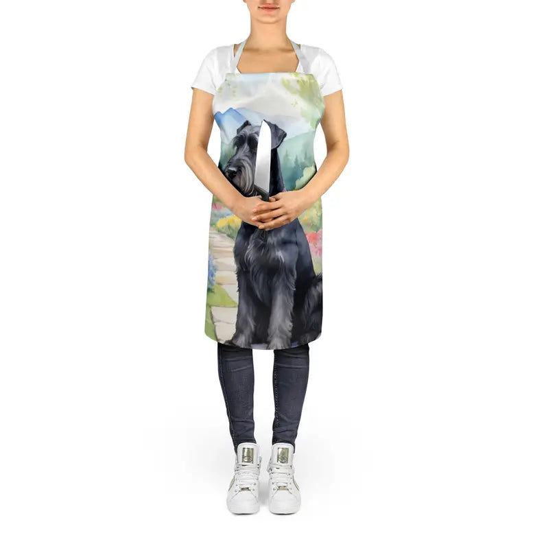 Giant Schnauzer Spring Path Apron Caroline's Treasures