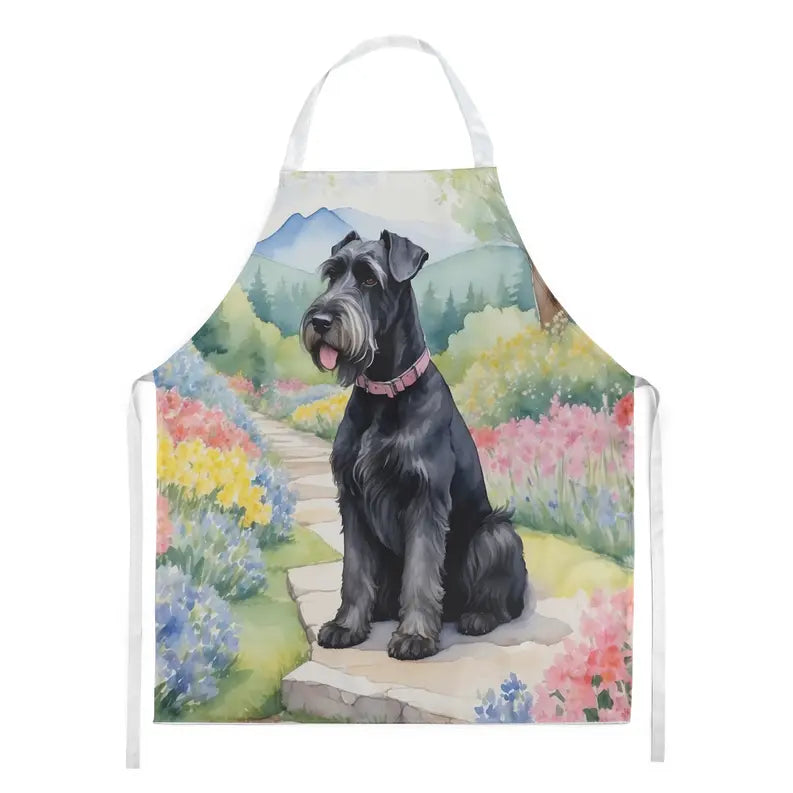 Giant Schnauzer Spring Path Apron Caroline's Treasures