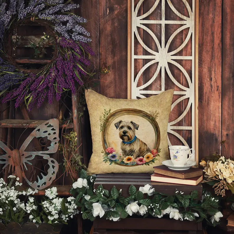 Giant Schnauzer and Flowers Pair of Pot Holders Caroline's Treasures