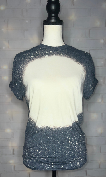 Gildan Navy Bleached Blank Tee The Blended Owl