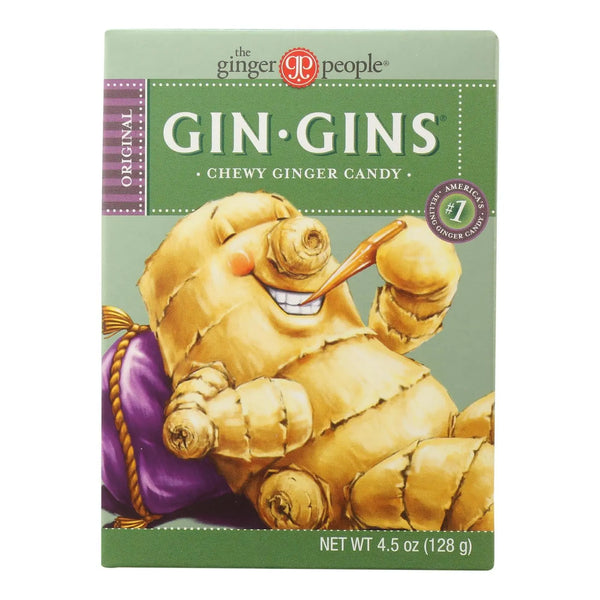 Ginger People Gin Gins Chewy Ginger Candy - 4.5 Oz - Case Of 12 Ginger People