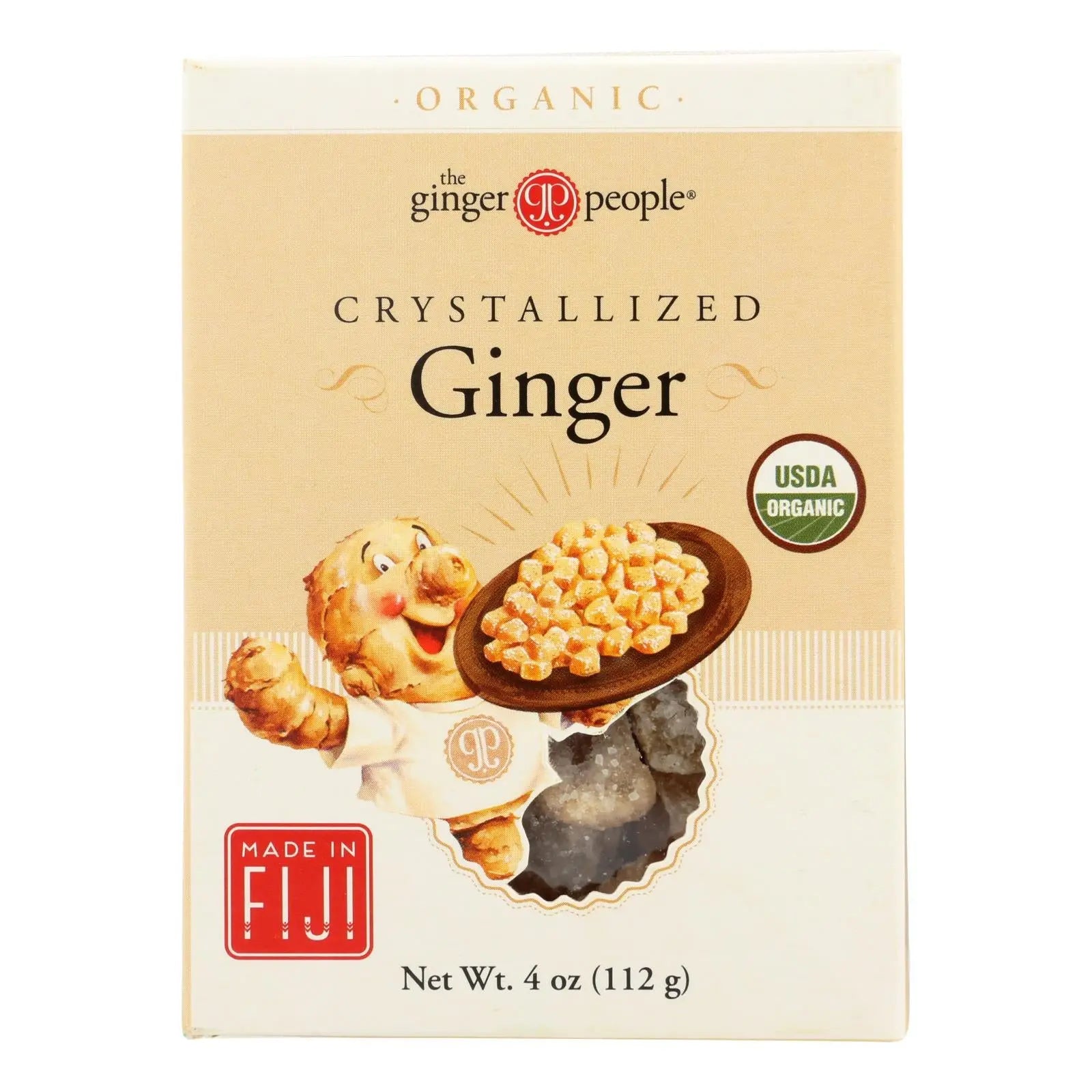 Ginger People Organic Crystallized Ginger Box - 4 Oz - Case Of 12 Ginger People