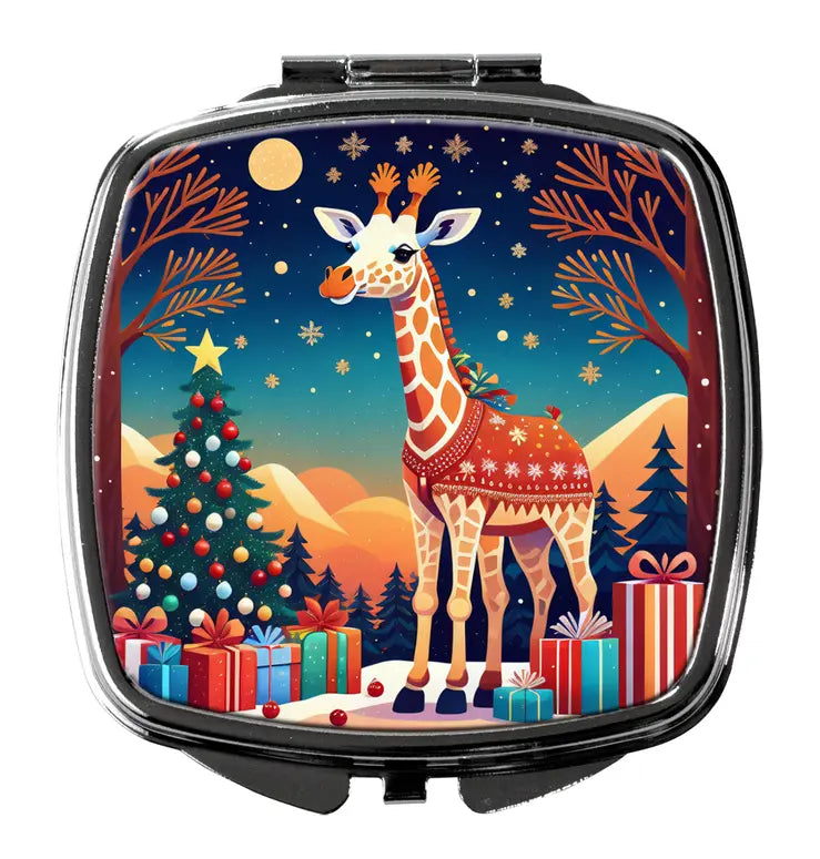 Giraffe Christmas Compact Mirror Caroline's Treasures
