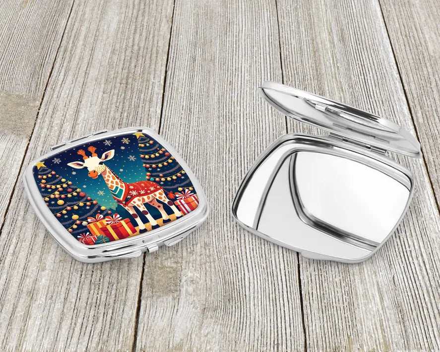 Giraffe Christmas Compact Mirror Caroline's Treasures