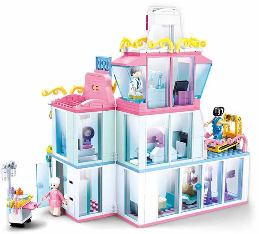 Girl's Dream Hospital Set Building Brick Kit (459 pcs) Texas Toy Distribution
