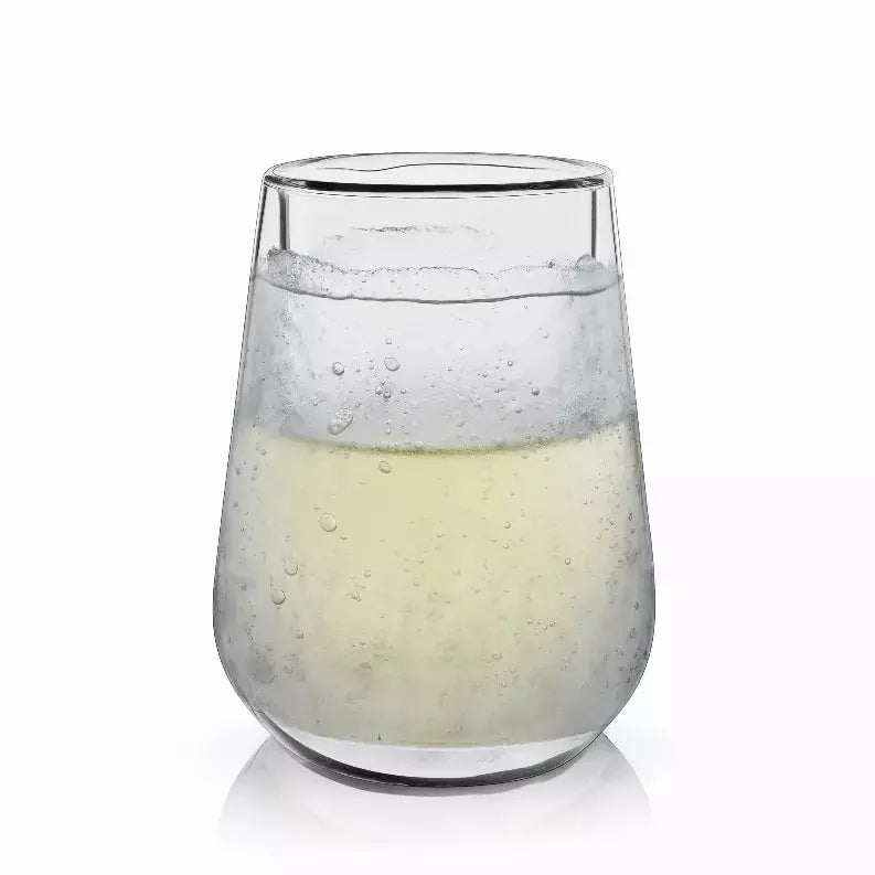 Glacier Double-Walled Chilling Wine Glass By Viski True Brands