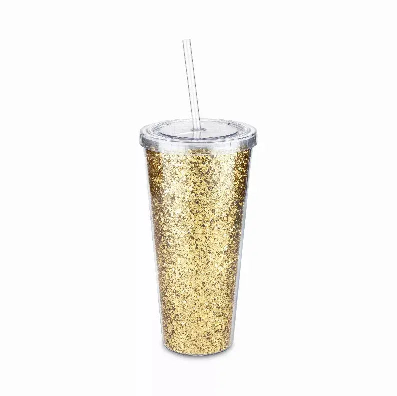Glam Double Walled Glitter Tumbler By Blush True Brands