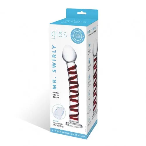Glas Mr Swirly Spiral Glass Dildo Electric / Hustler Lingerie