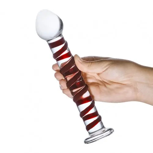 Glas Mr Swirly Spiral Glass Dildo Electric / Hustler Lingerie
