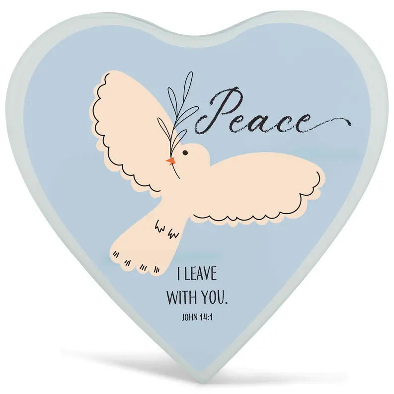 Glass Wall Tealight Peace I Leave With Dicksons Inc