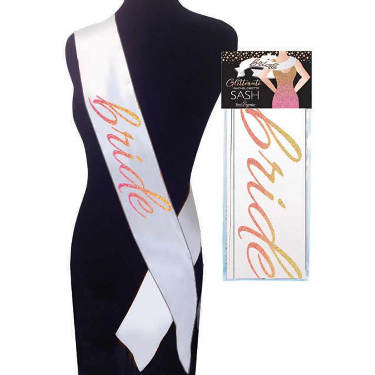 Glitterati Bride Sash - GreatEagleInc