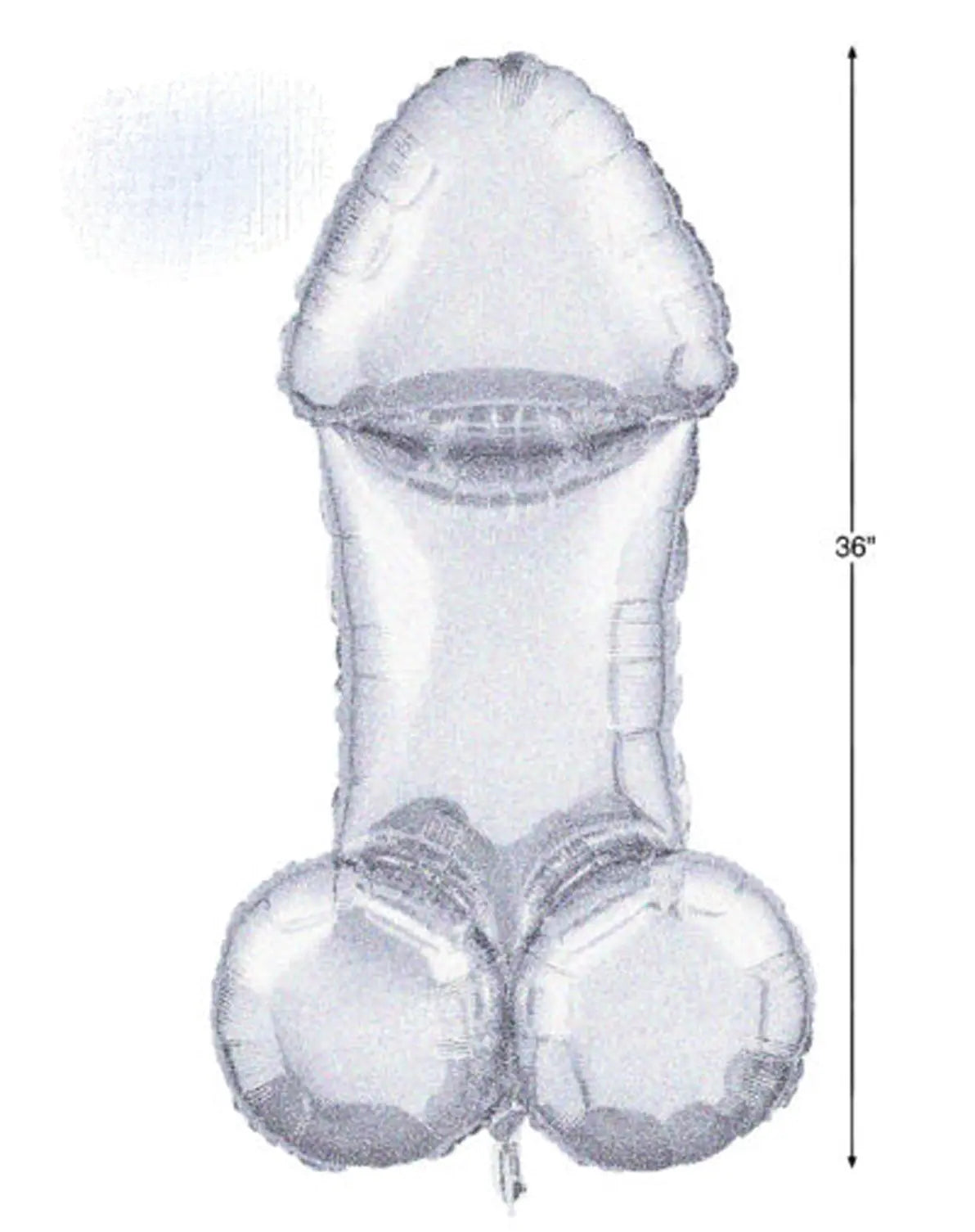 Glitterati Disco Penis 3 Foot Mylar Balloon Little Genie