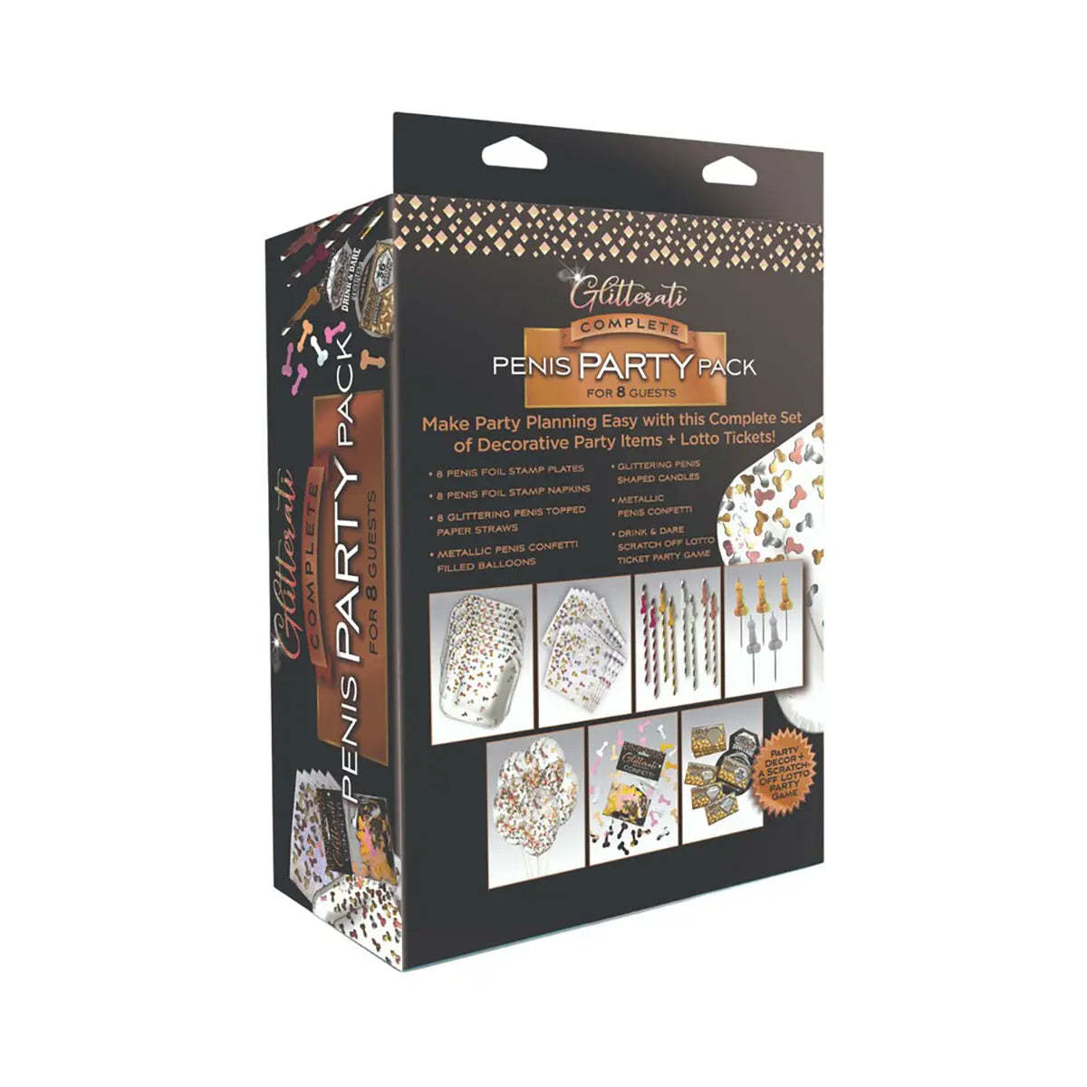 Glitterati Party Pack Penis Little Genie