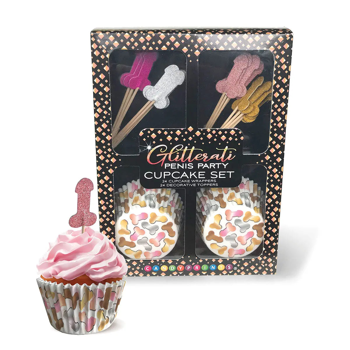 Glitterati Penis Cupcake Set Little Genie