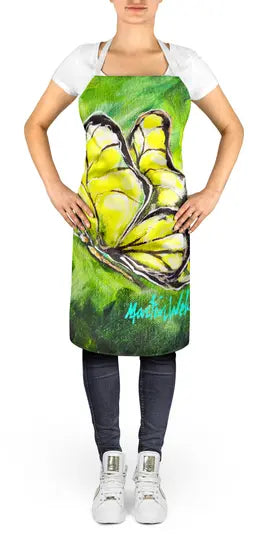 Glover Fly Sage Butterfly Apron Caroline's Treasures