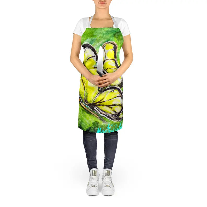Glover Fly Sage Butterfly Apron Caroline's Treasures