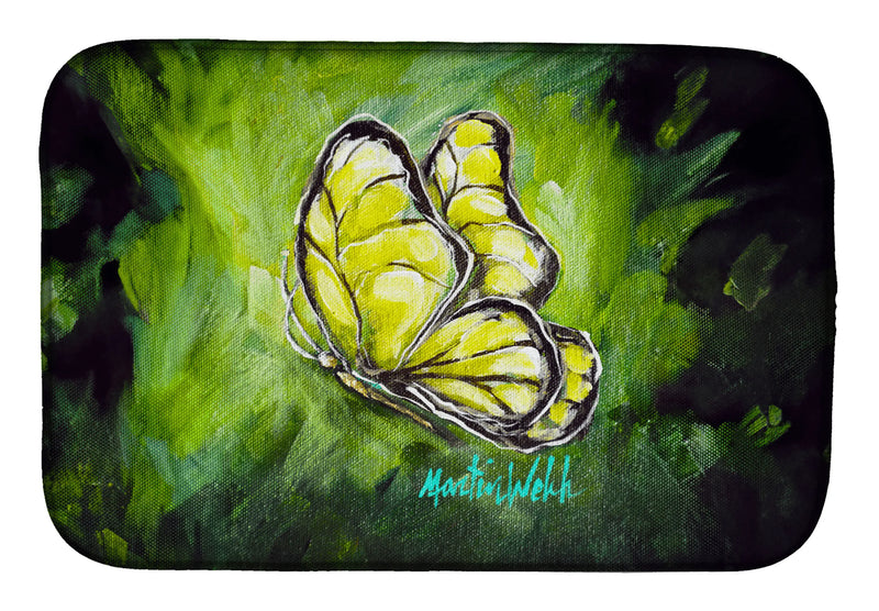 Glover Fly Sage Butterfly Dish Drying Mat Caroline's Treasures