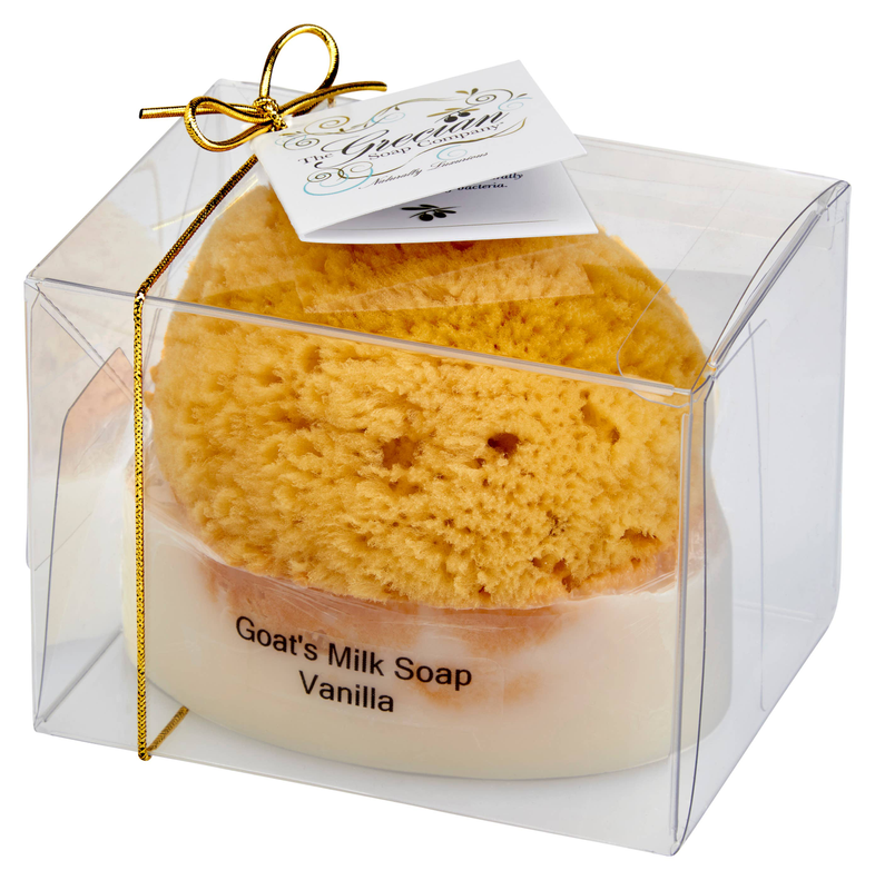 Goat Milk Soap with a Natural Sea Sponge Grecian Soap