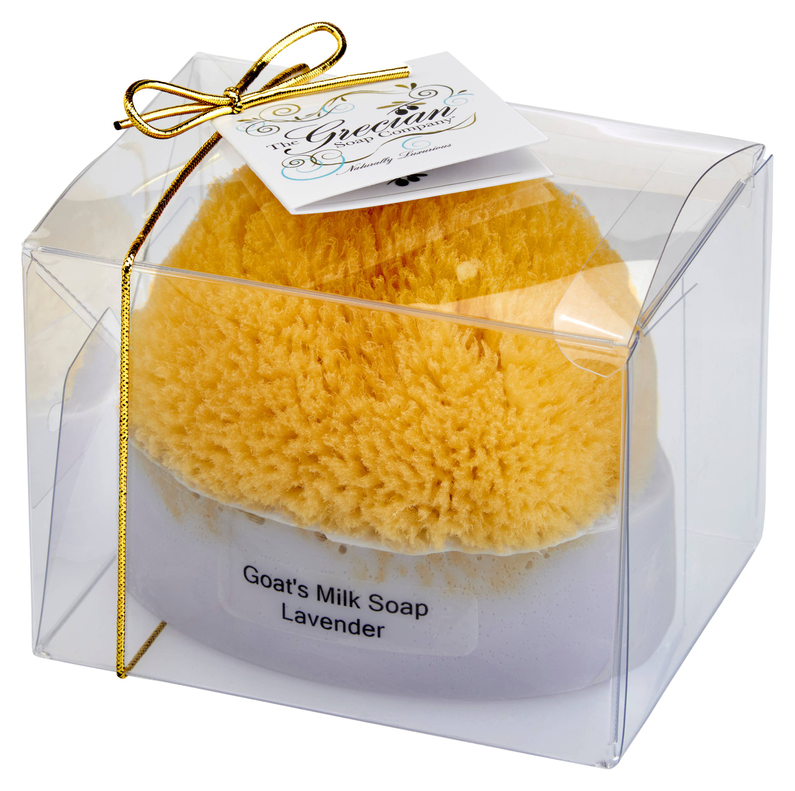 Goat Milk Soap with a Natural Sea Sponge Grecian Soap
