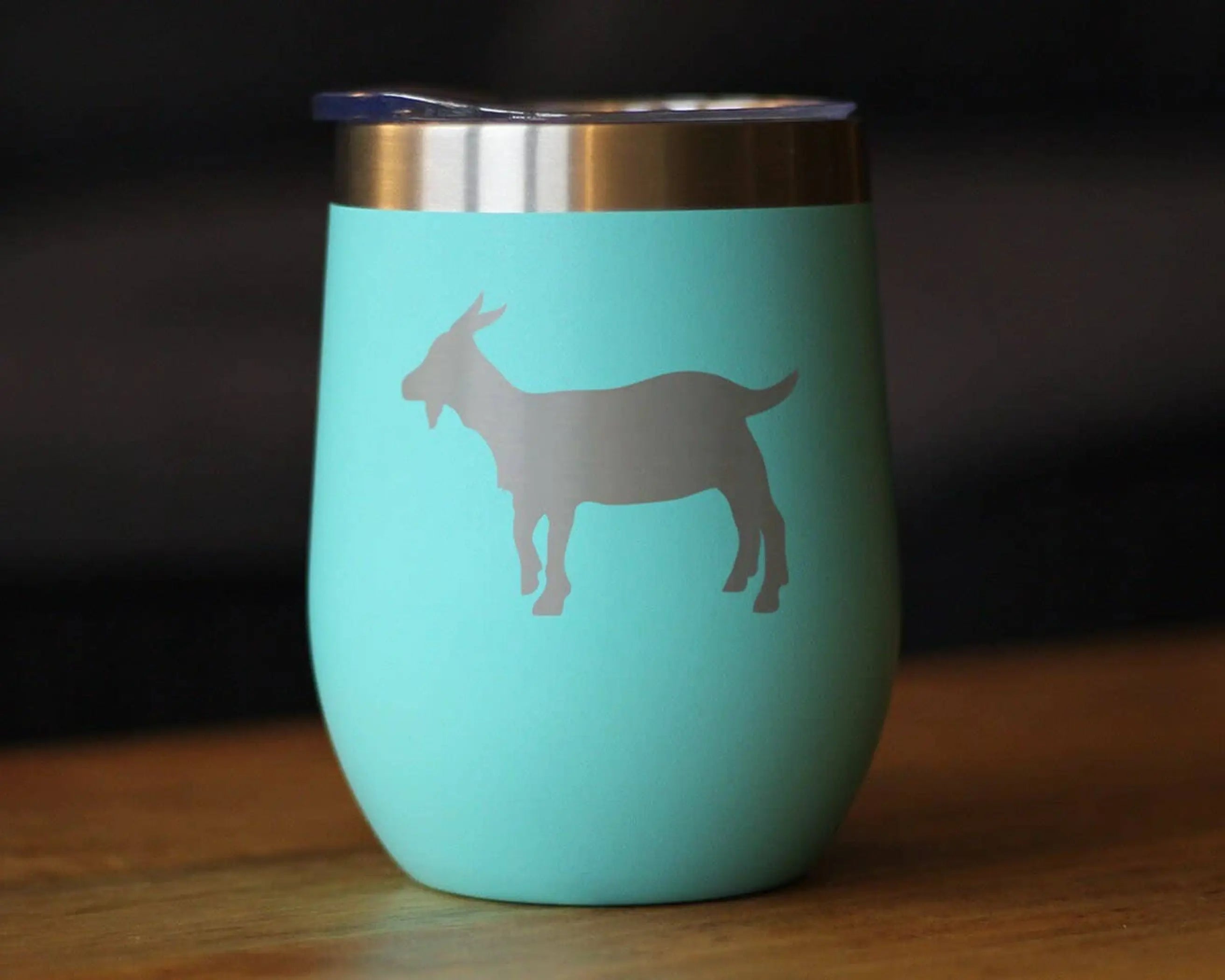 Goat Silhouette Insulated Wine Tumbler - Farmhouse Gifts Bevvee