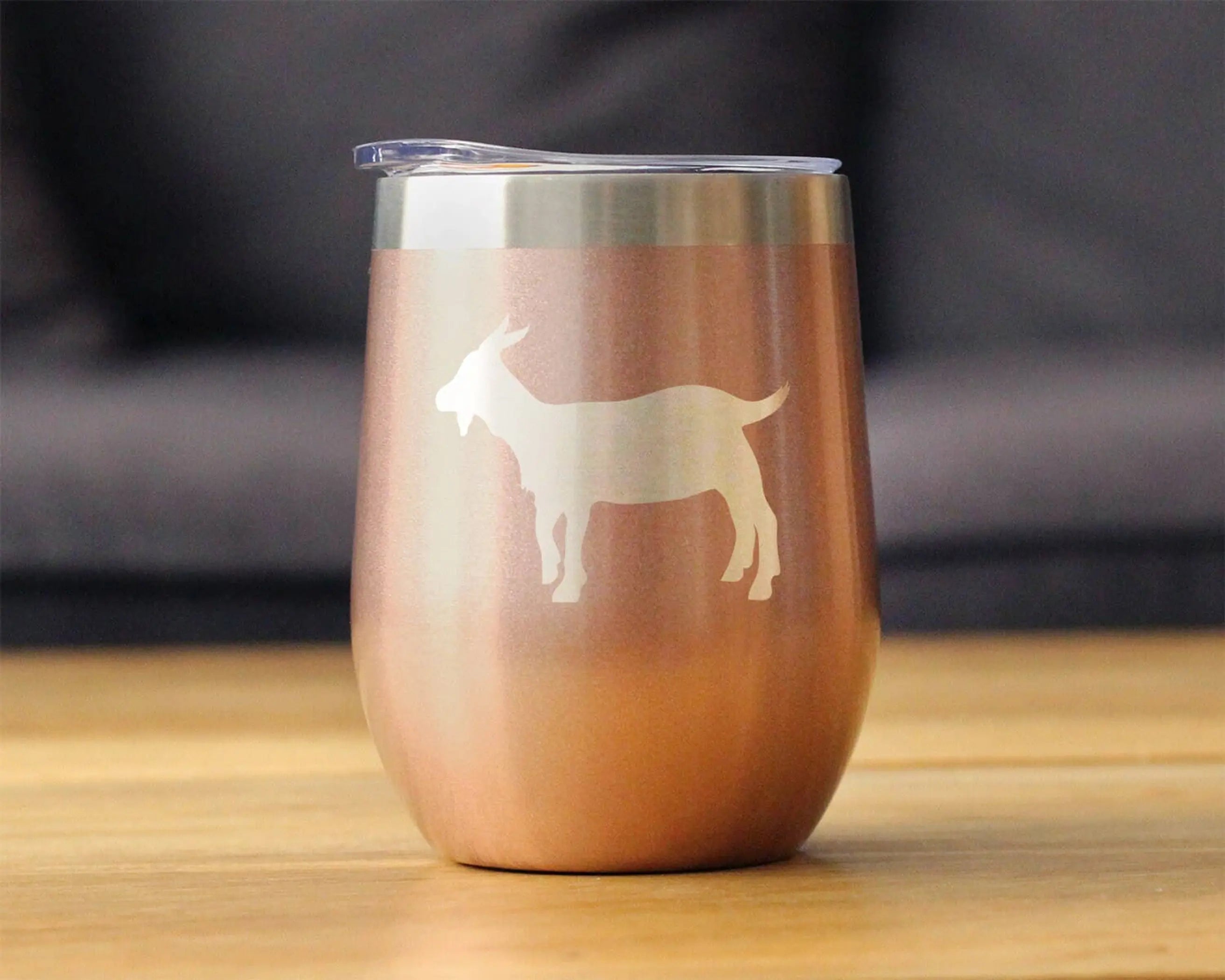 Goat Silhouette Insulated Wine Tumbler - Farmhouse Gifts Bevvee