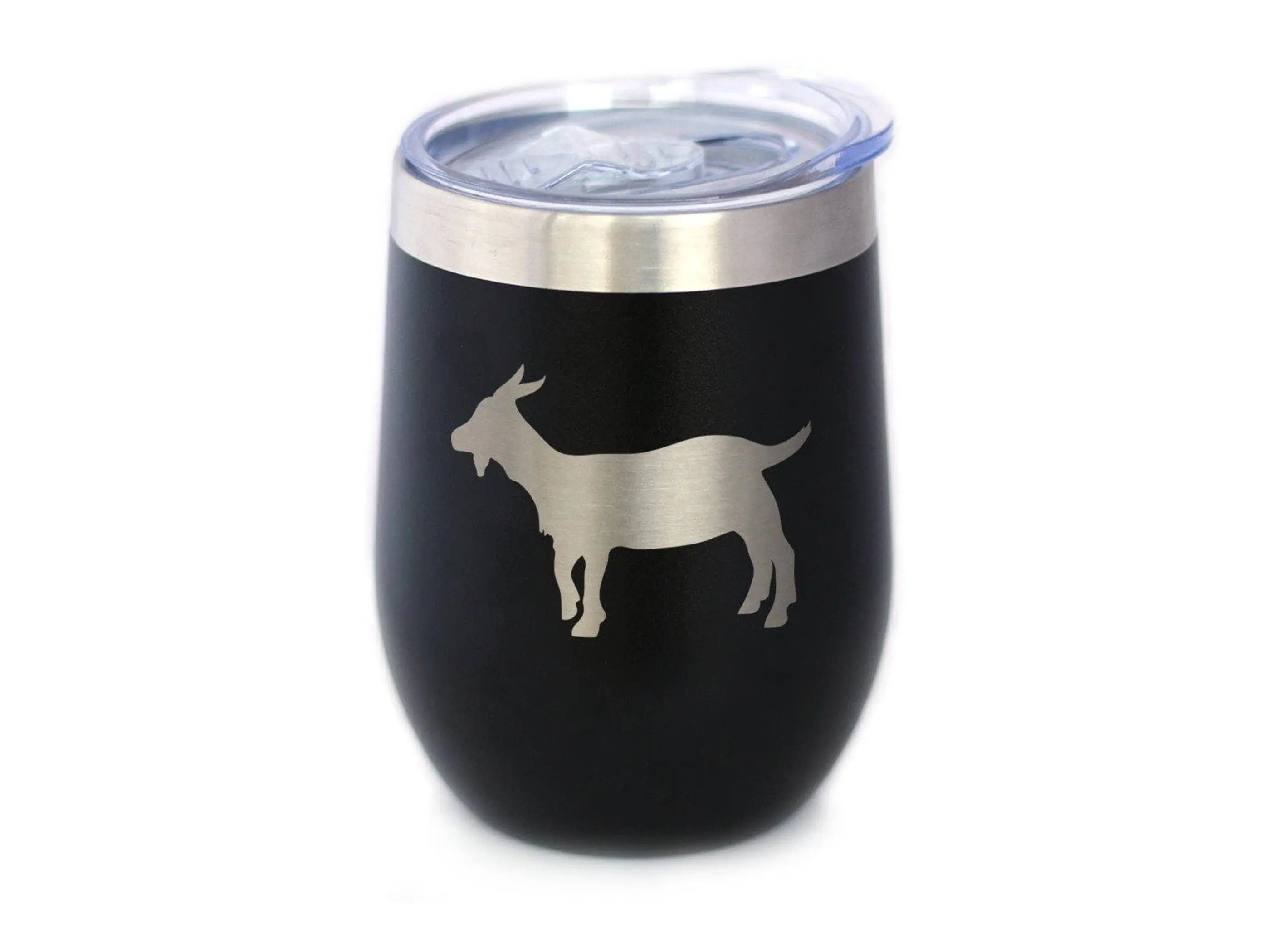 Goat Silhouette Insulated Wine Tumbler - Farmhouse Gifts Bevvee