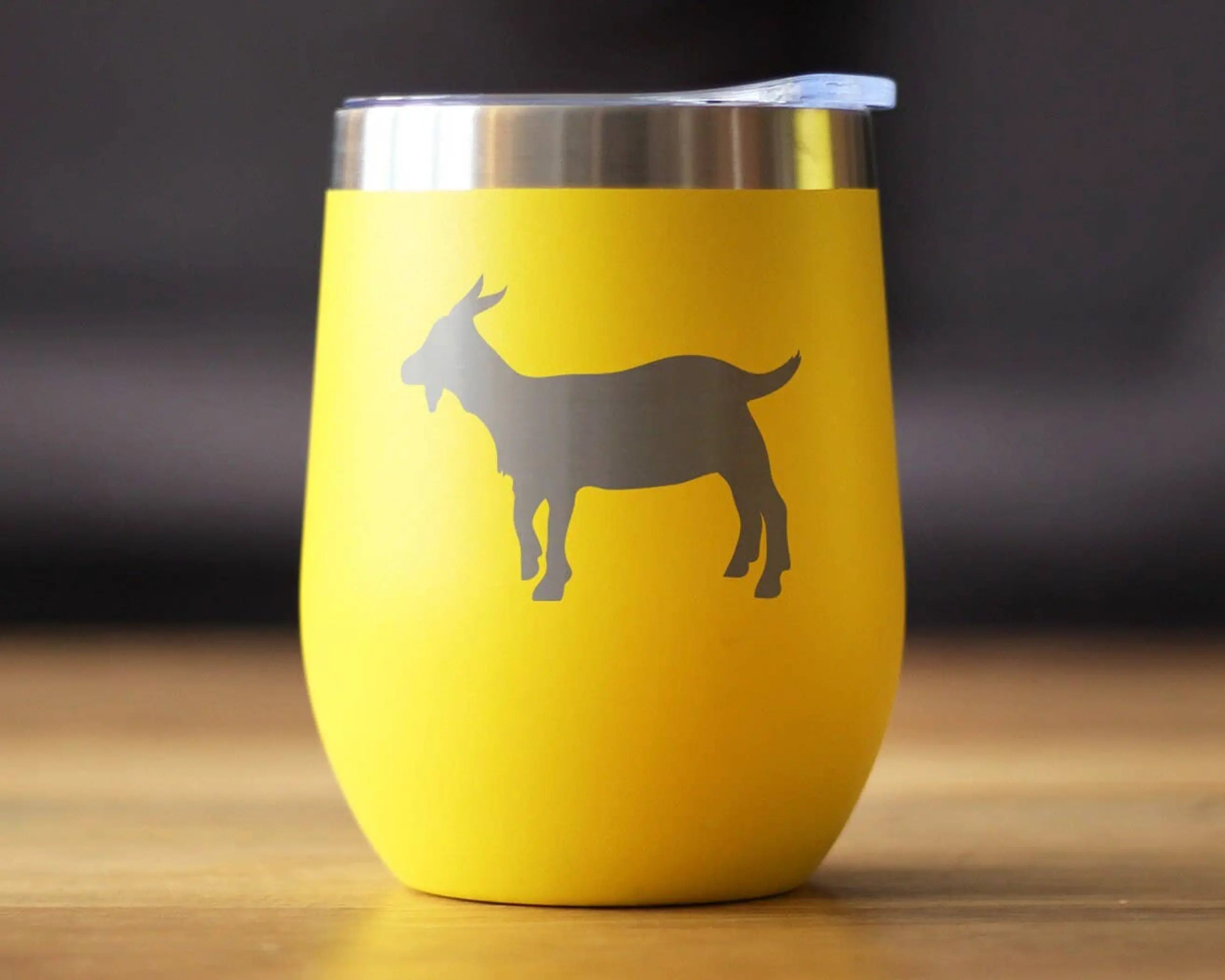 Goat Silhouette Insulated Wine Tumbler - Farmhouse Gifts Bevvee
