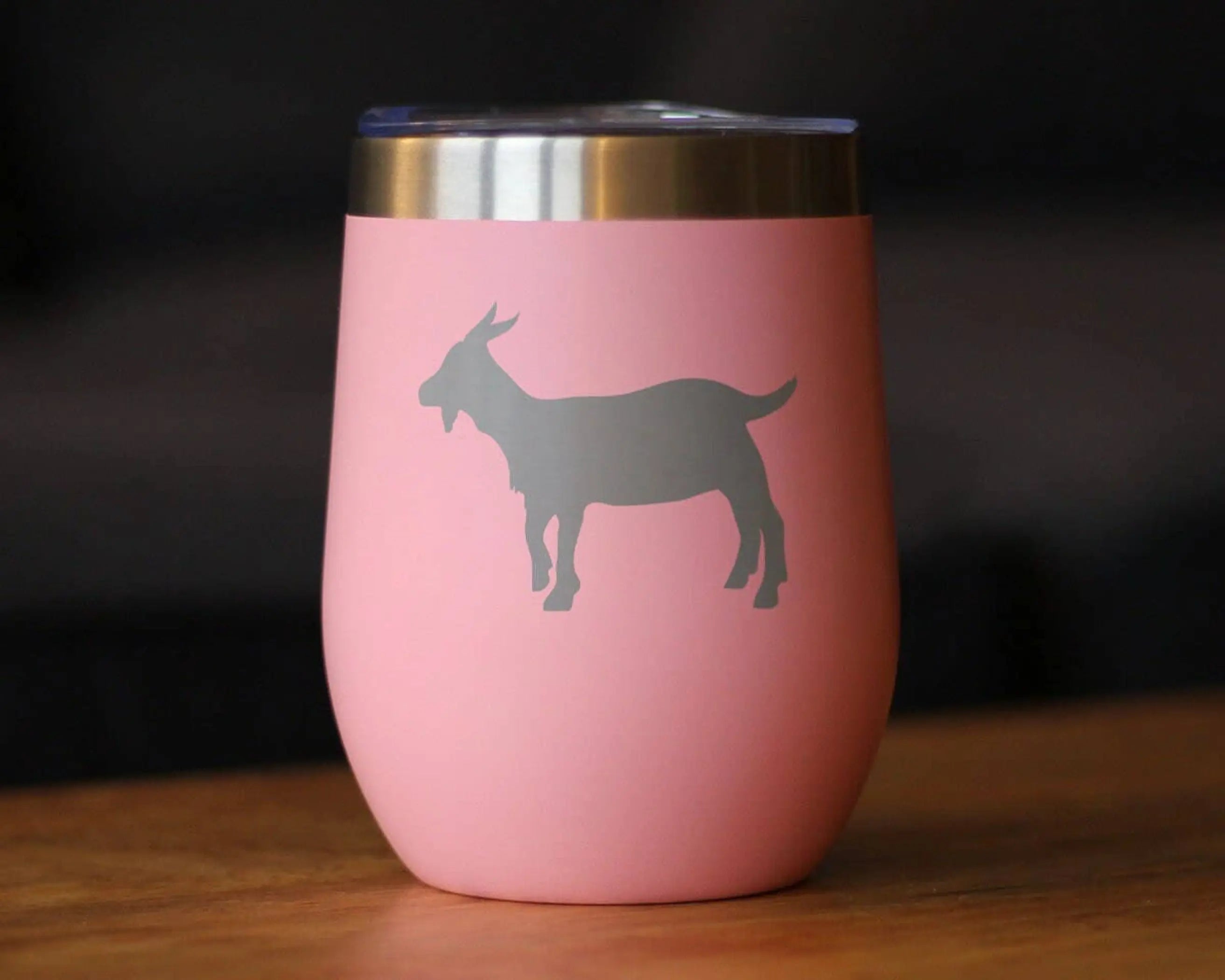 Goat Silhouette Insulated Wine Tumbler - Farmhouse Gifts Bevvee