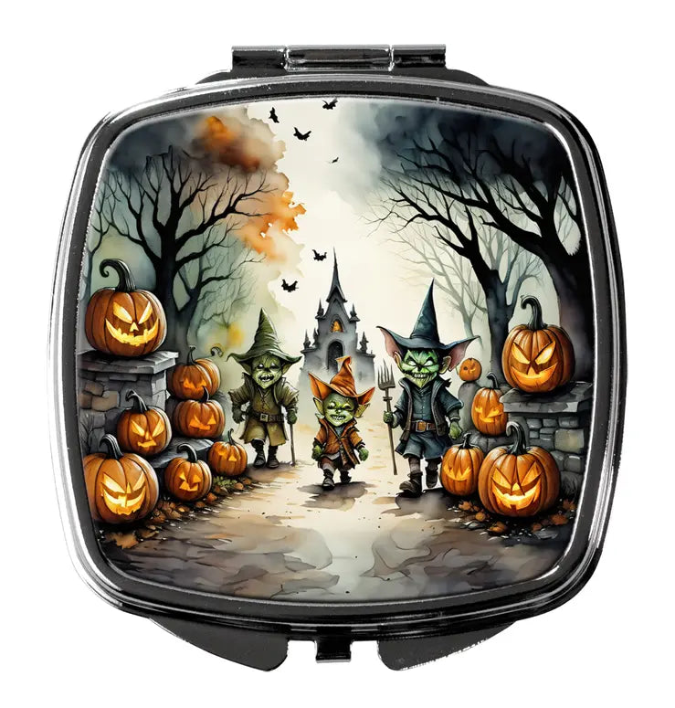 Goblins Spooky Compact Mirror Caroline's Treasures