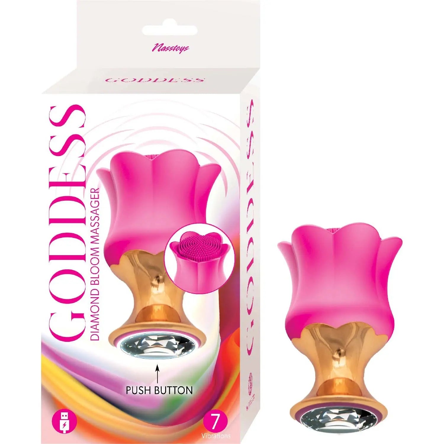 Goddess Diamond Bloom Fuschia Nasstoys