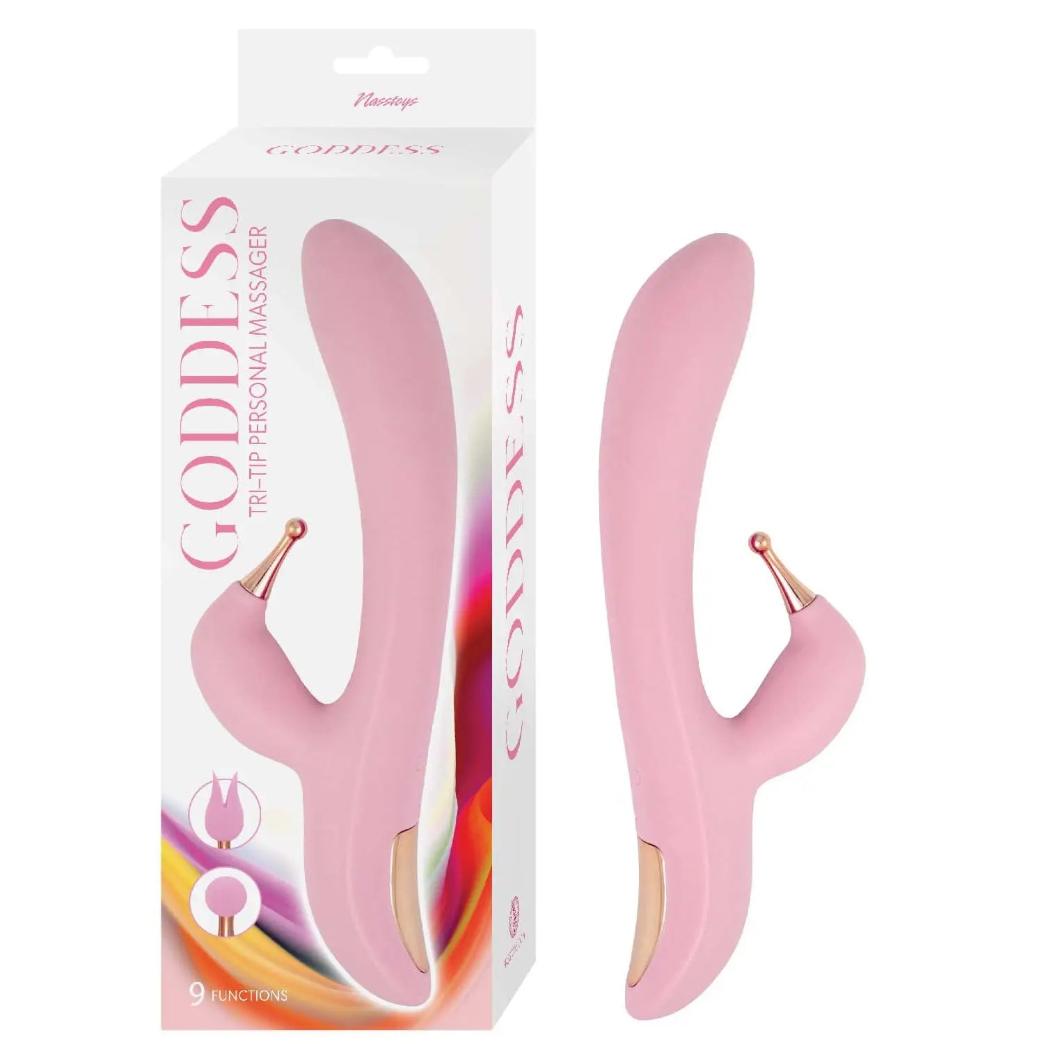 Goddess Tri-tip Personal Massager - Pink Nasstoys