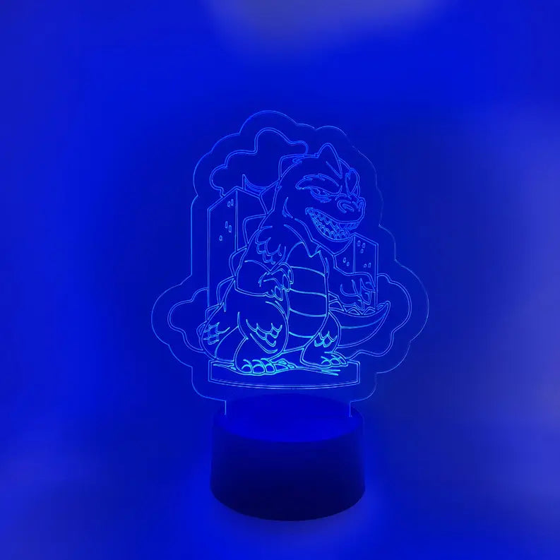 Godzilla LED Lamp | Reptilian Monster Light | Novelty Gift The 308 Collective