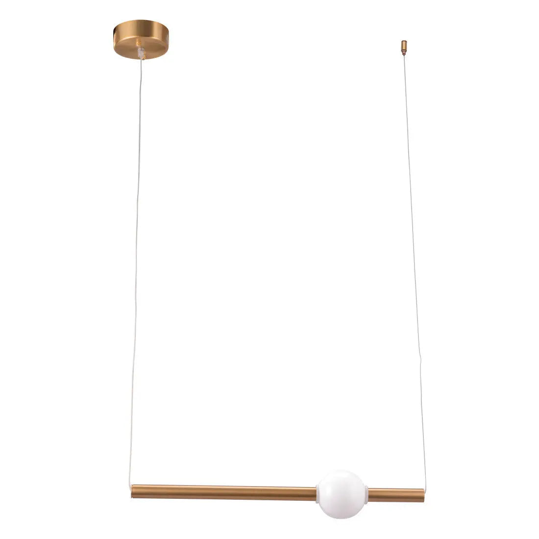 Gold And White Kitchen Island Metal LED Chandelier Homeroots Lighting