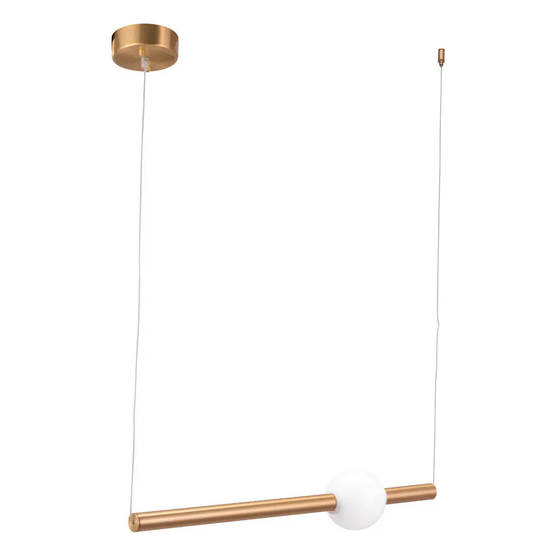 Gold And White Kitchen Island Metal LED Chandelier Homeroots Lighting
