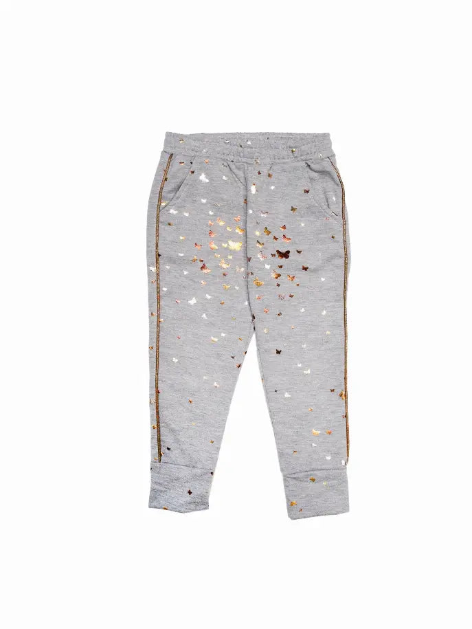 Gold Butterflies Joggers Little Mass