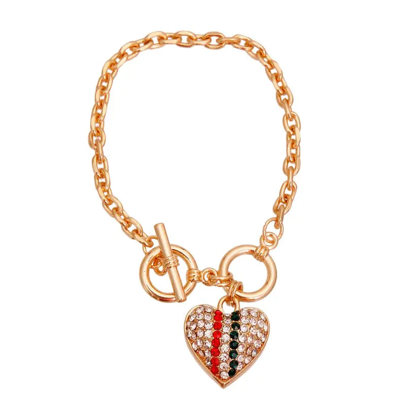 Gold Chain GG Heart Necklace Bark Fifth Avenue