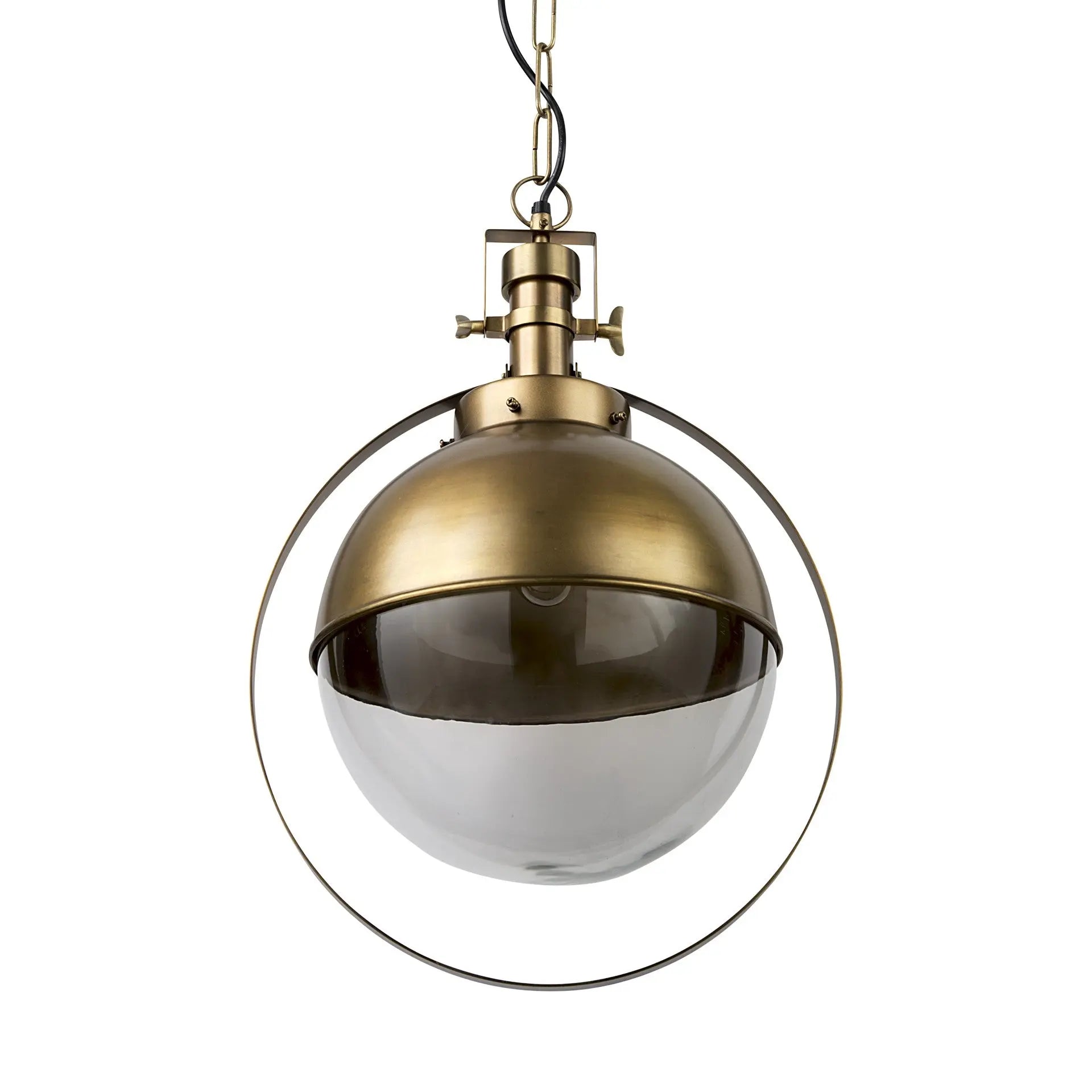 Gold Metal Sphere Pendant Hanging Light Homeroots Lighting