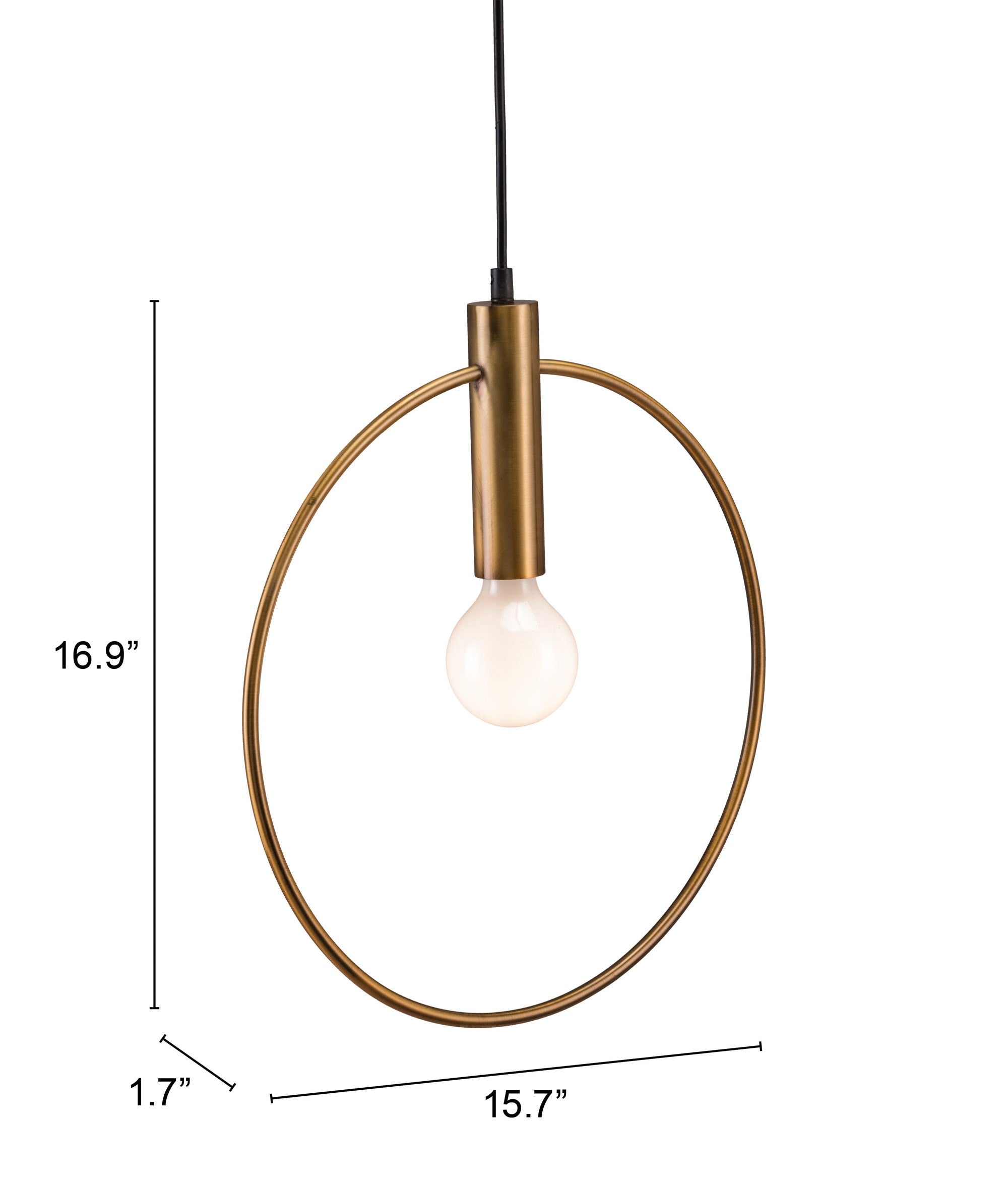 Gold Ring Metal Dimmable Chandelier - GreatEagleInc