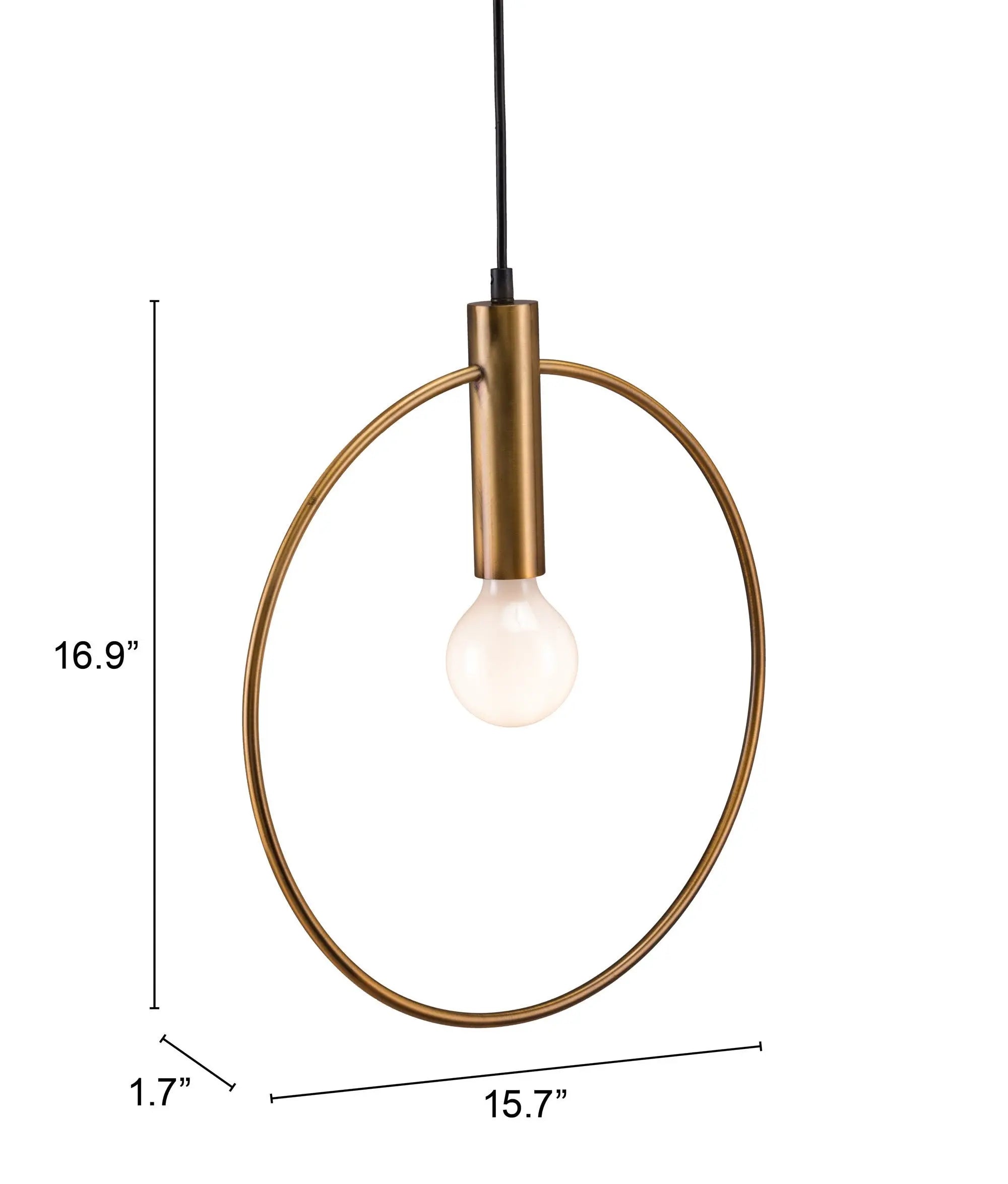 Gold Ring Metal Dimmable Chandelier - GreatEagleInc