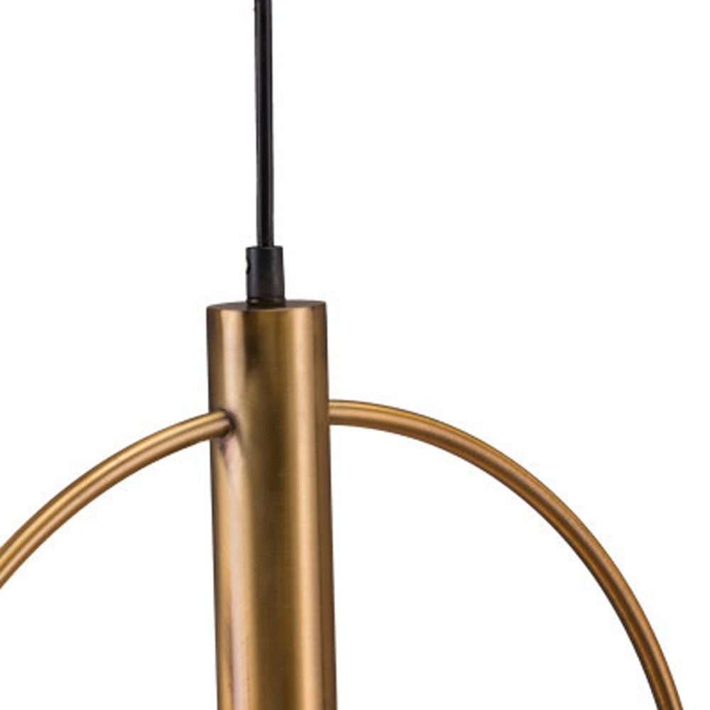 Gold Ring Metal Dimmable Chandelier - GreatEagleInc
